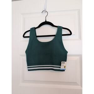 Women's Penn Seamless Reversible Sports Bra Rain Forest Green Size L